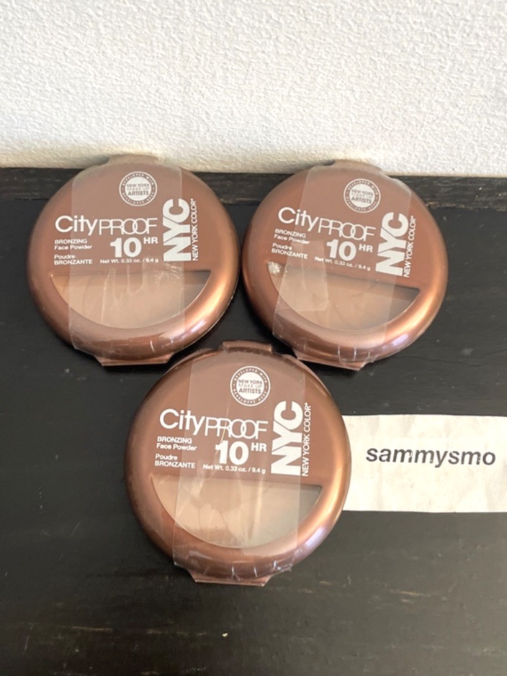 NYC City Proof 10 Hour Bronzing Face Powder 720 Sunny x3